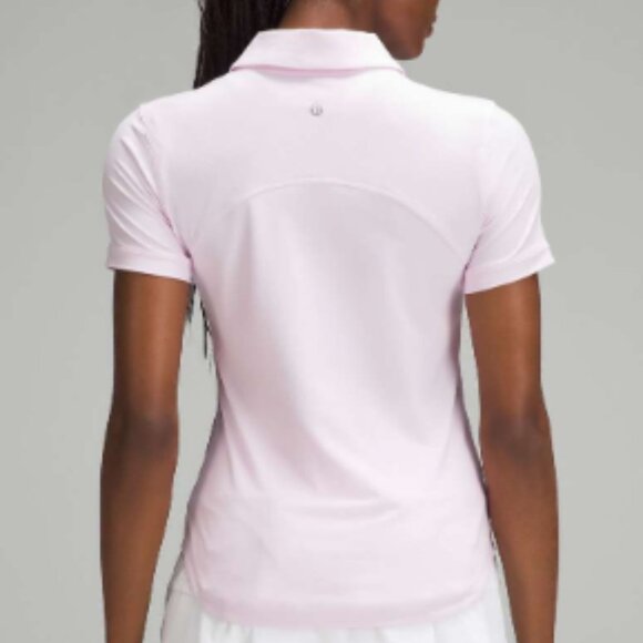 Lululemon Quick-Dry Short-Sleeve Polo Shirt - Light Pink - Picture 4 of 13
